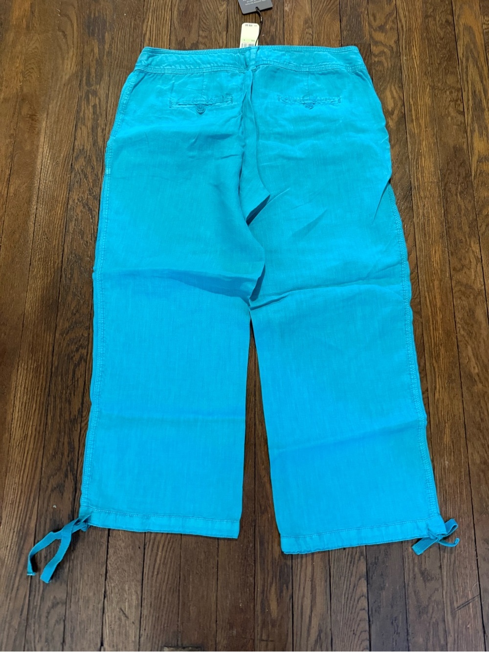 Tommy Bahama Ming Jade Two Palms Linen Capri Pants NWT Size 4 - Picture 3 of 5